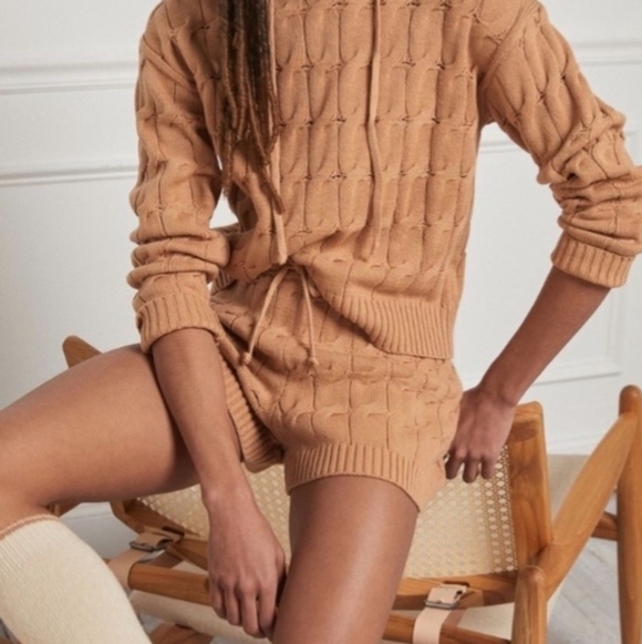 Anthropologie Saturday Sunday Ellyn Cable Knit Shorts Size Small - Picture 2 of 7